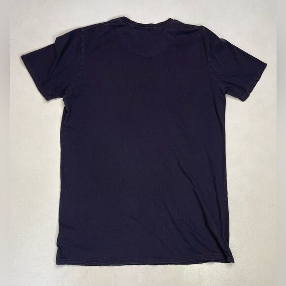 Drifter Distressed T-shirt Men Medium Navy Blue Short Sleeve - Picture 3 of 6